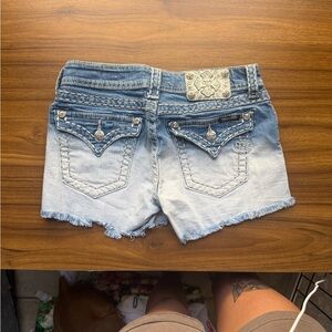 Miss Me ombré denim shorts